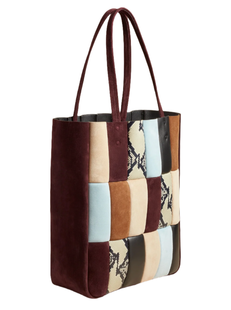 Zoe Patchwork Tote - Rouge Noir Multi