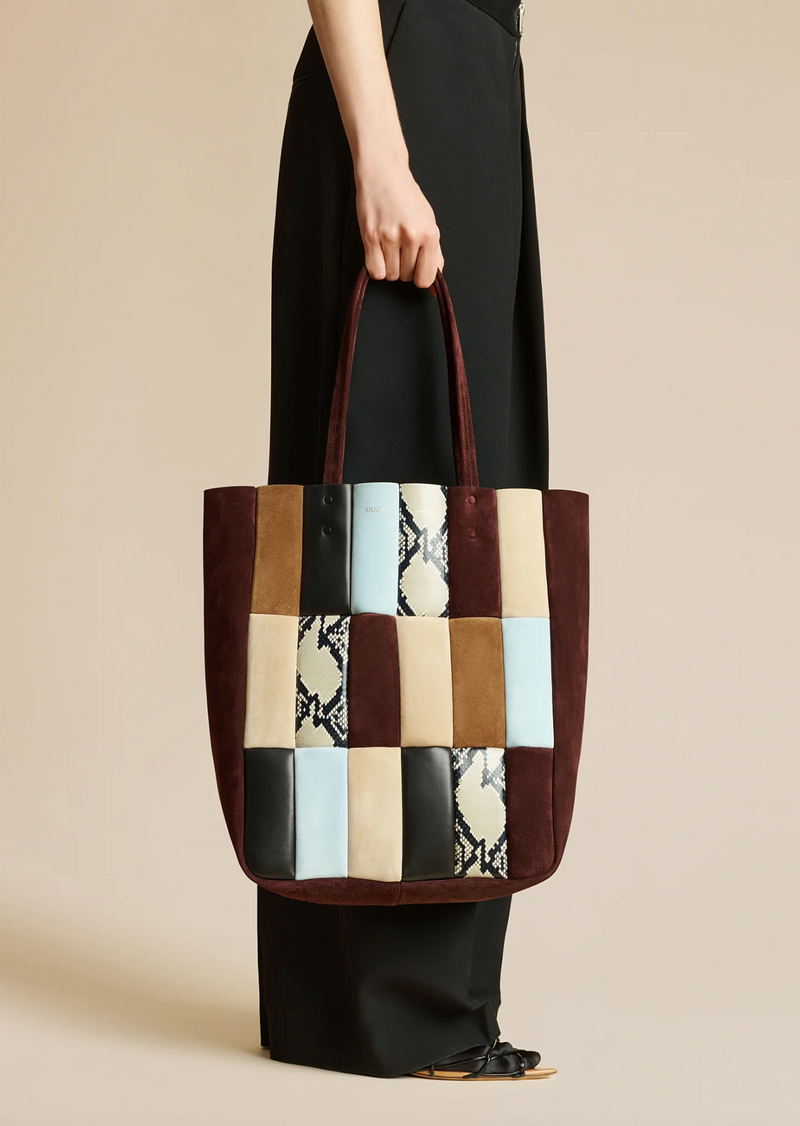 Zoe Patchwork Tote - Rouge Noir Multi