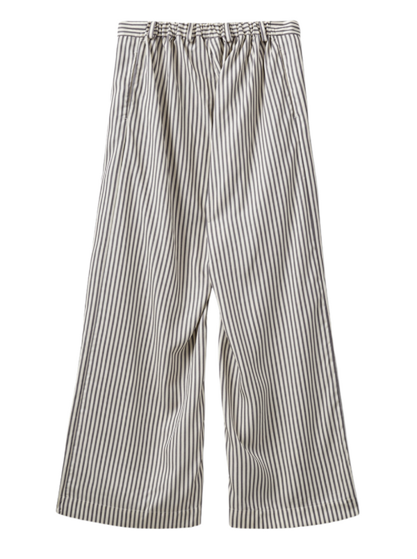 Vence Pants - Cream/Grey Stripes
