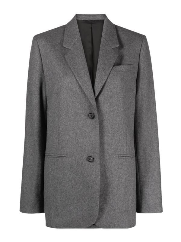 Tailored Suit Jacket - Grey Melange