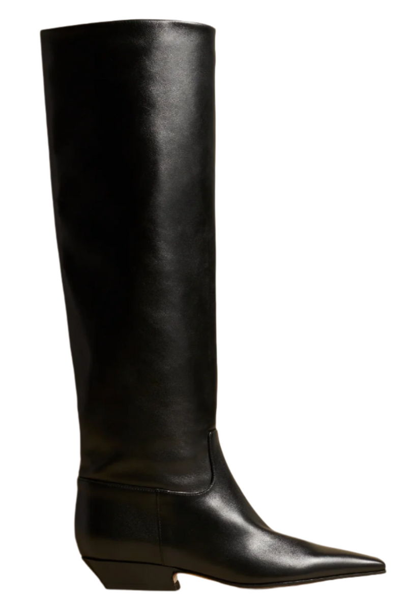 Marfa Flat Knee-High Boot - Black