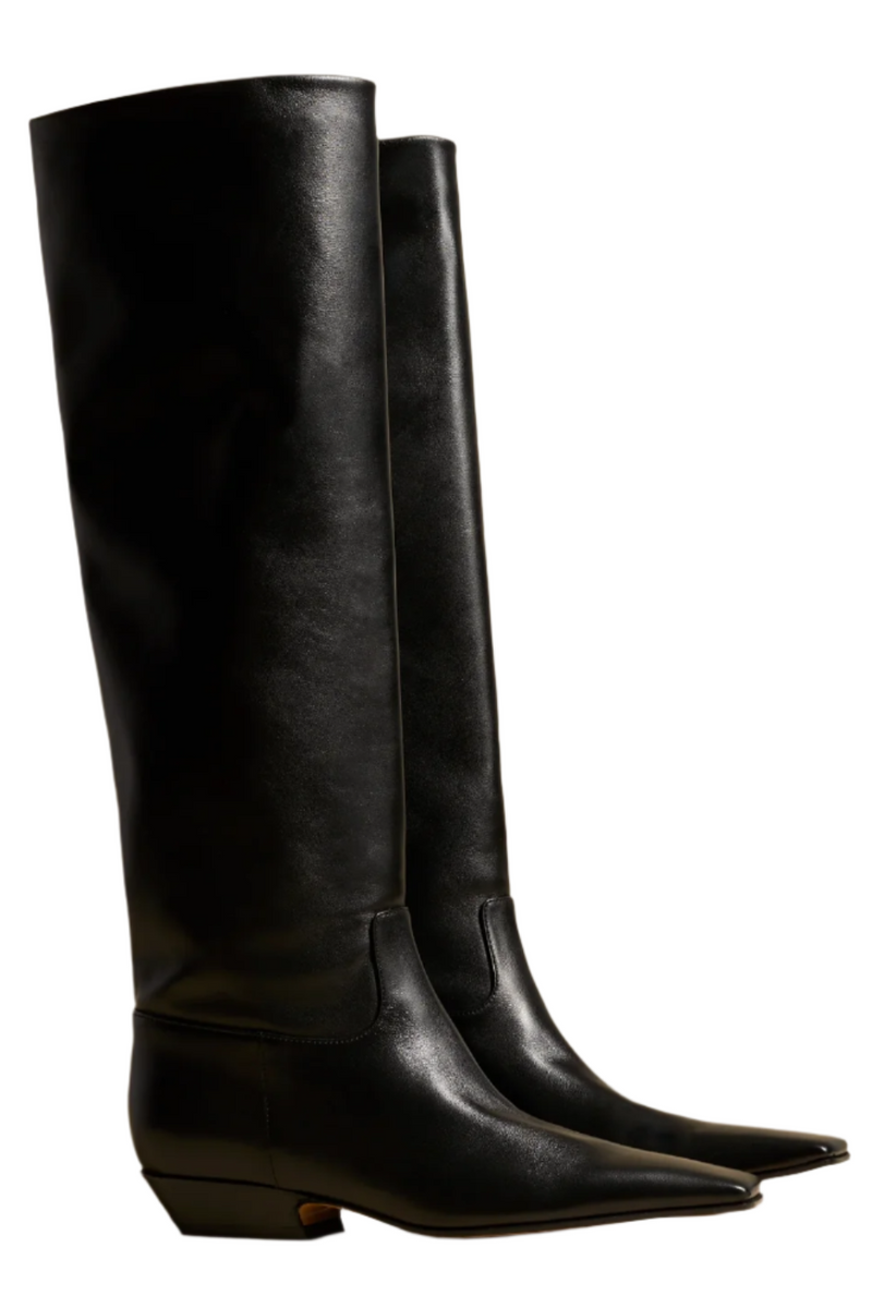 Marfa Flat Knee-High Boot - Black