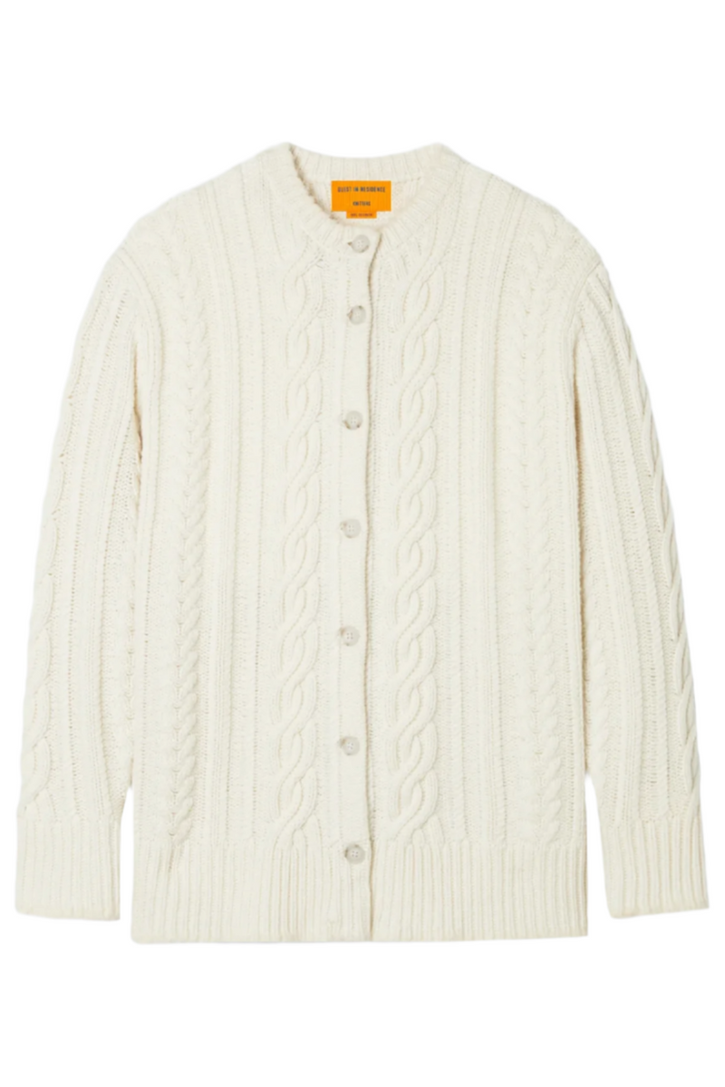 Rossella Cable Cardigan - Cream