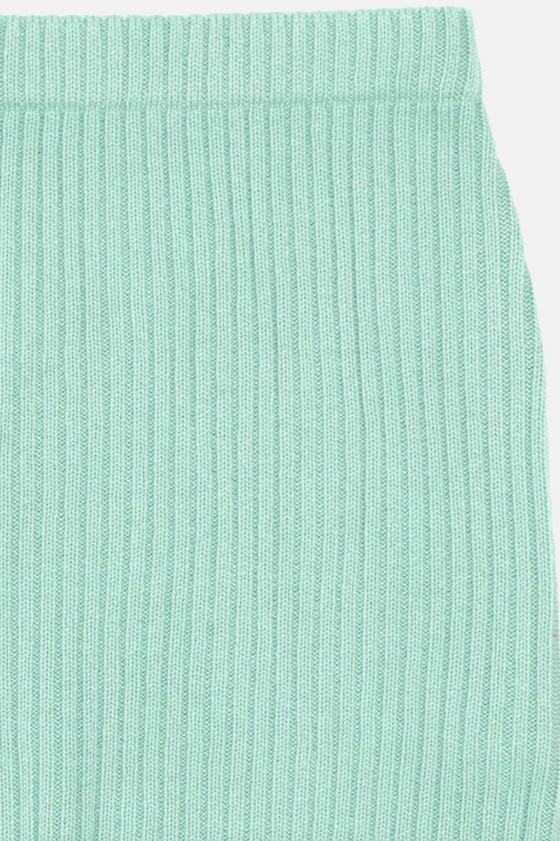 Ribbed Pencil Skirt - Mint