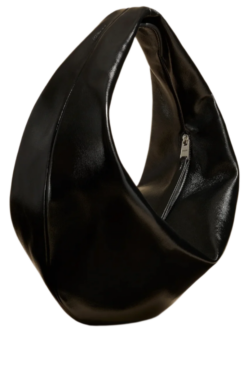 Olivia Hobo Medium - Black Patent Leather