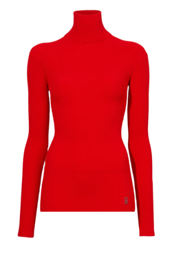 Fox Top in Matte Viscose Rib - Red