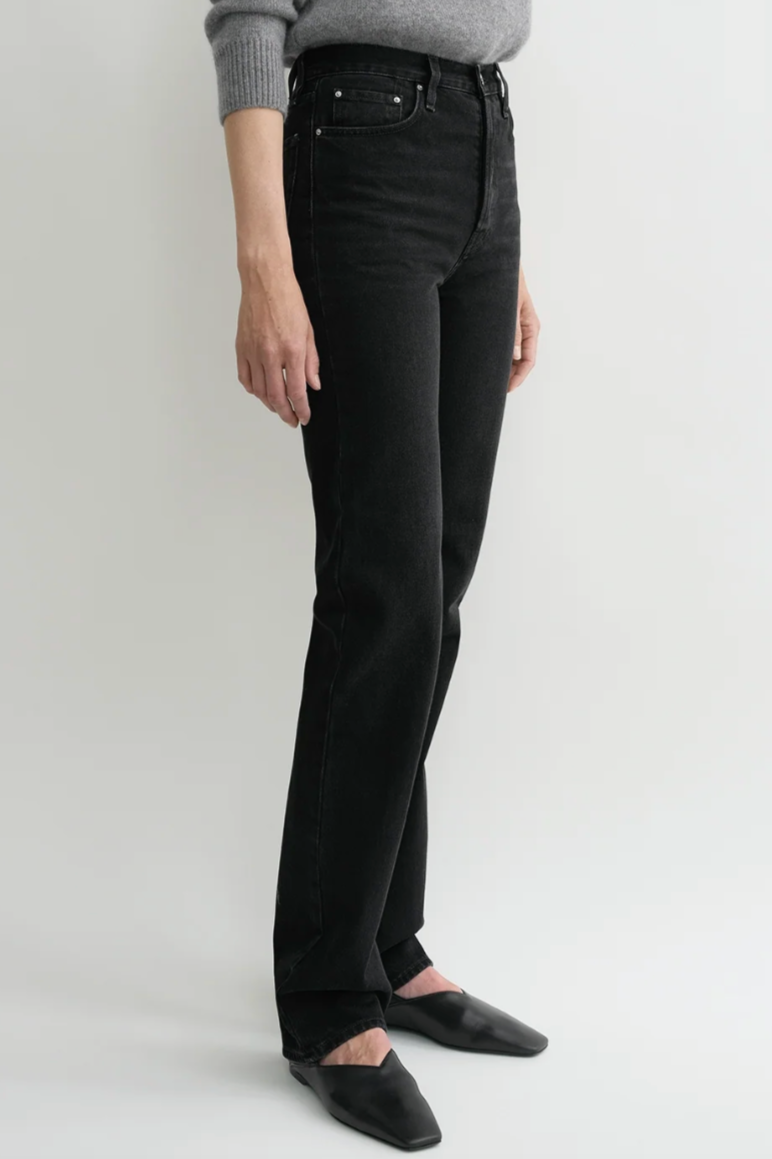 Classic Cut Denim Full Length - Faded Black