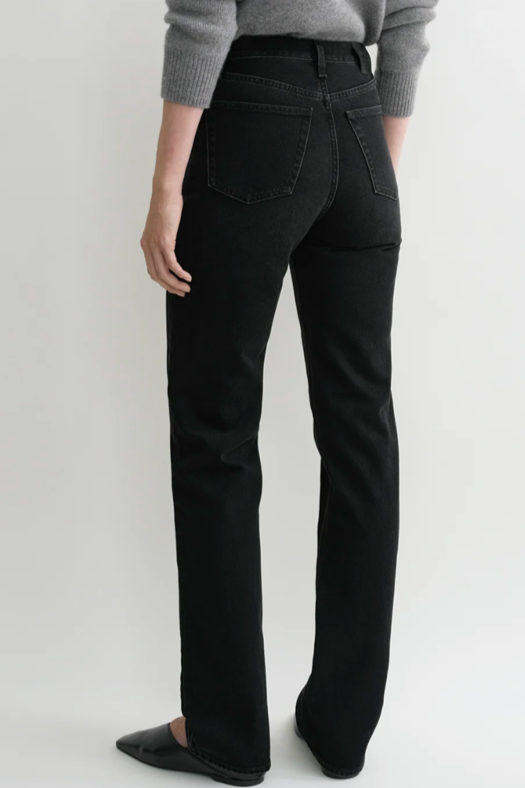 Classic Cut Denim Full Length - Faded Black