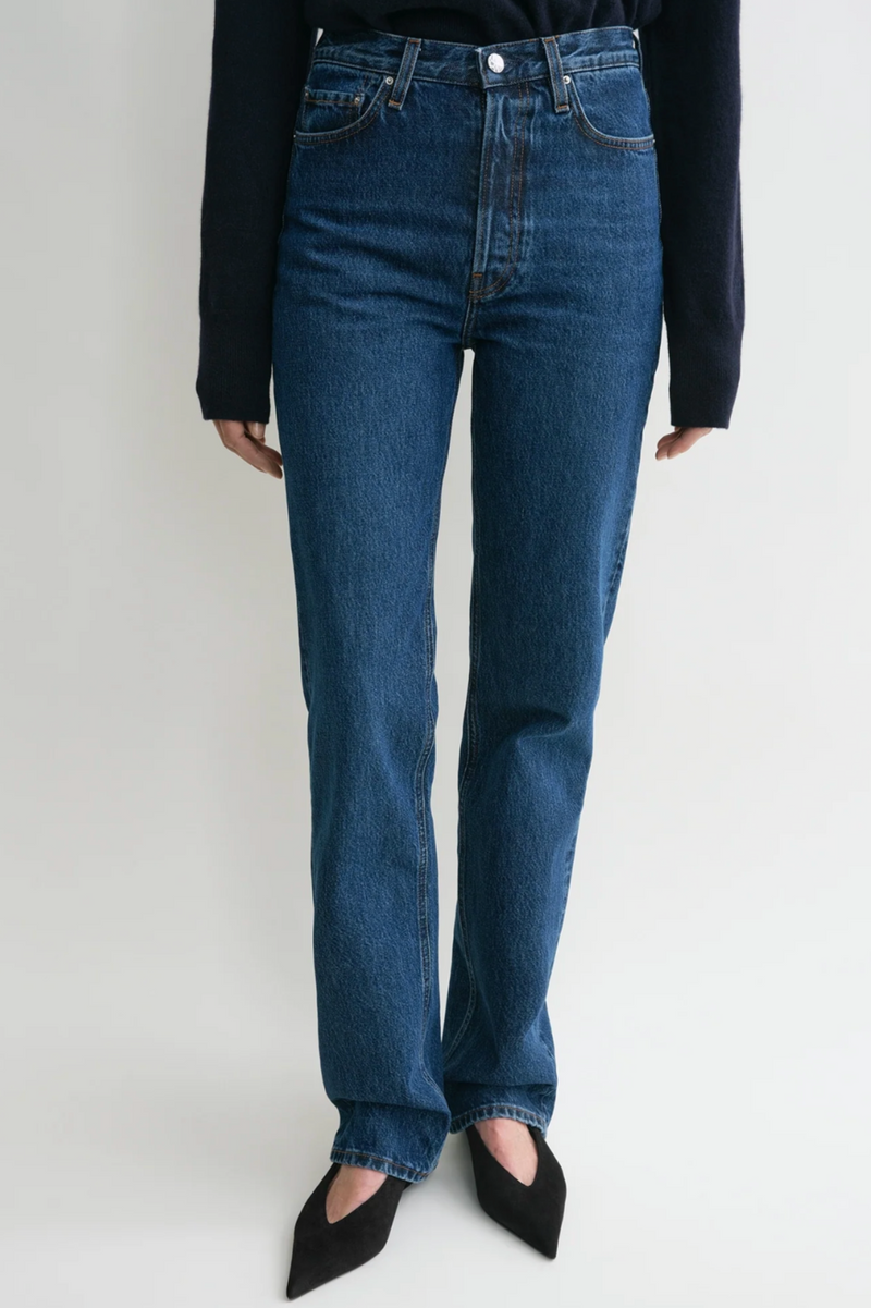 Classic Cut Denim Full Length - Dark Blue