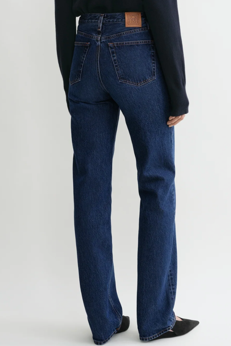 Classic Cut Denim Full Length - Dark Blue