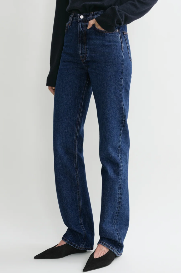 Classic Cut Denim Full Length - Dark Blue