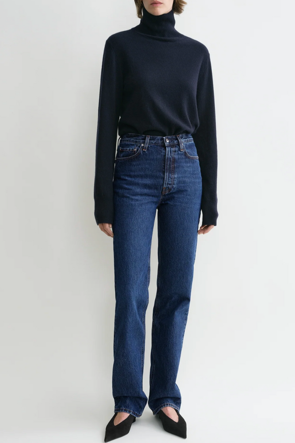 Classic Cut Denim Full Length - Dark Blue