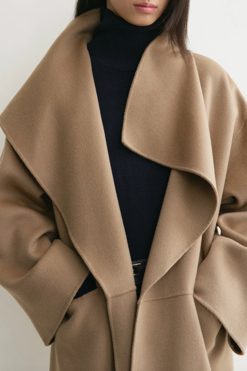 Signature Wool Coat - Truffle