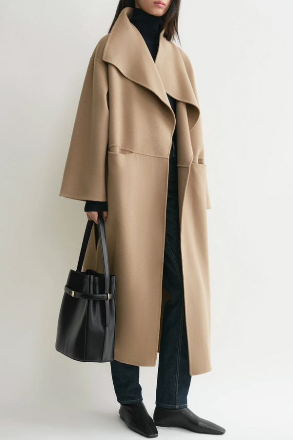 Signature Wool Coat - Truffle