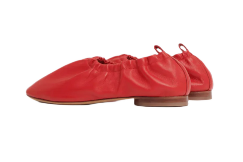 Ruched Ballerina - Poppy