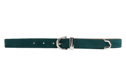 Bambi Belt - English Green/Antique Silver