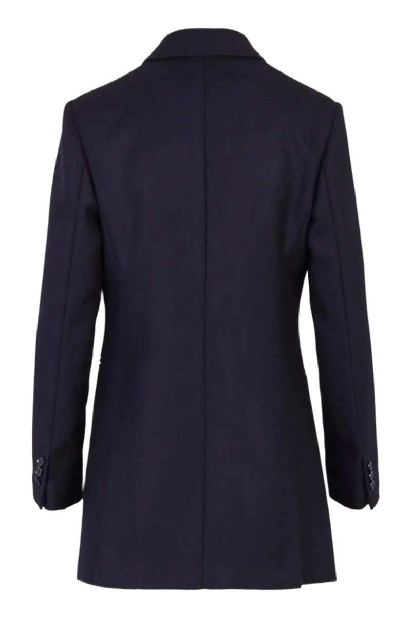 Jade Coat in Wool - Navy