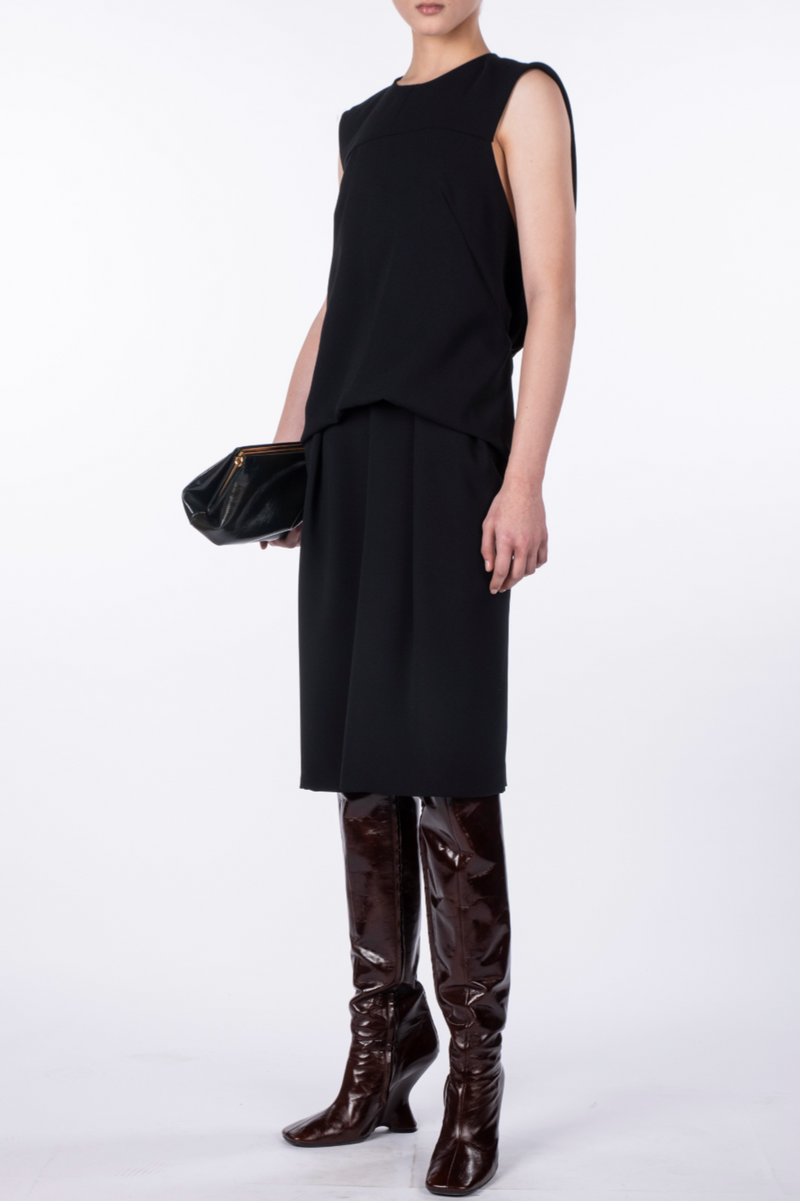 Crepe Dorenta Dress - Black