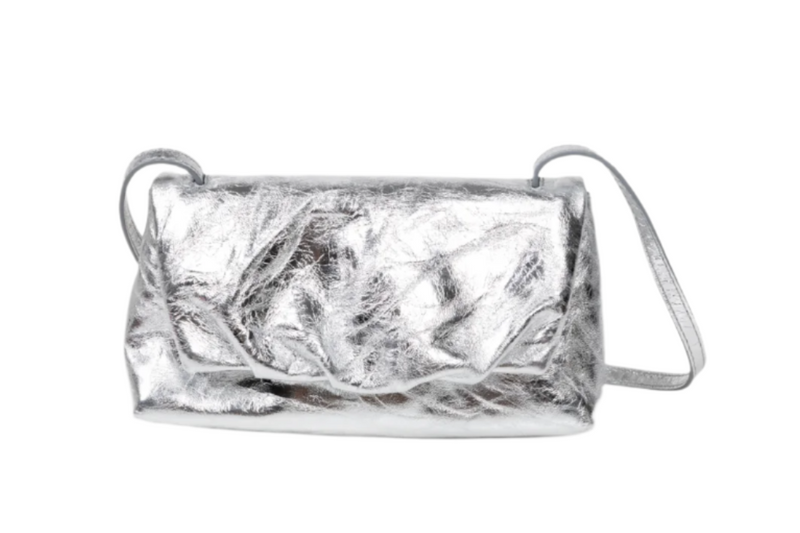 Pillow Crossbody Bag - Silver