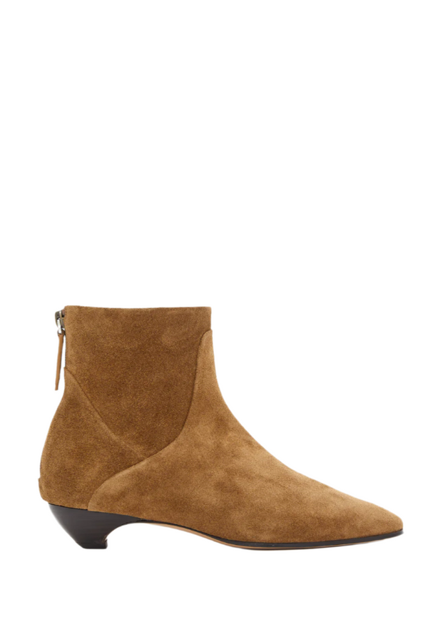 Allegra Ankle Suede Boot - Taupe