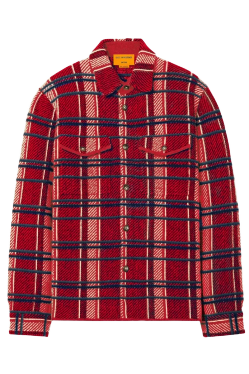 Plaid Work Shirt - True Red Combo