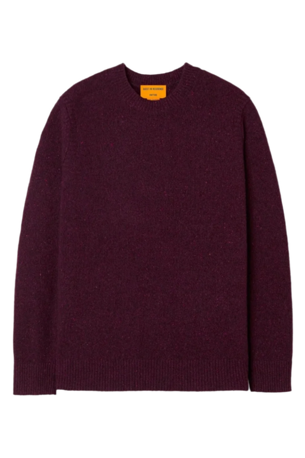 Allday Recycled Cashmere Crew - Plum