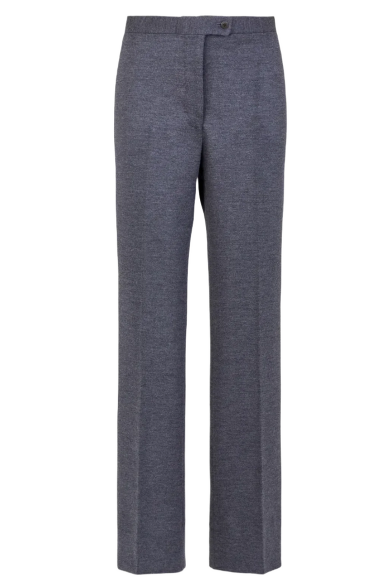 The Laura Trousers in Wool Jersey - Grey