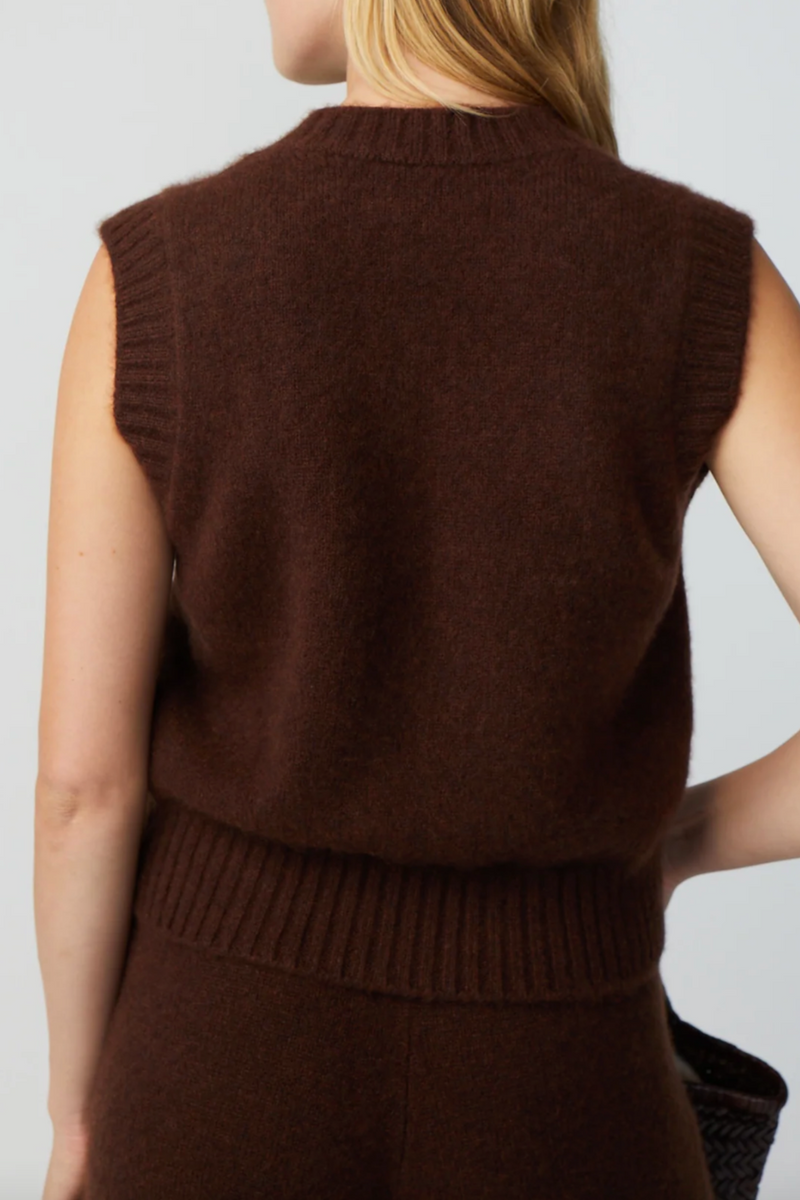 Cashmere Vest - Chocolate