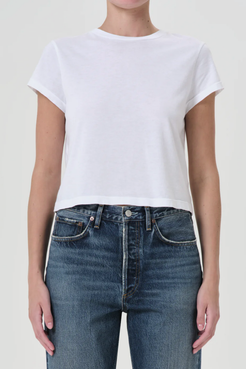 Adine Shrunken Tee - White