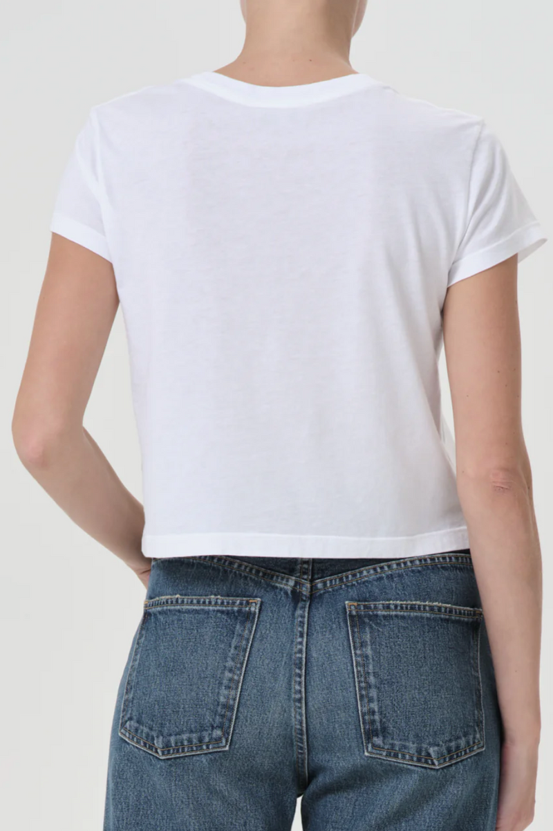 Adine Shrunken Tee - White