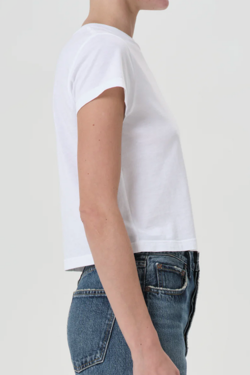 Adine Shrunken Tee - White