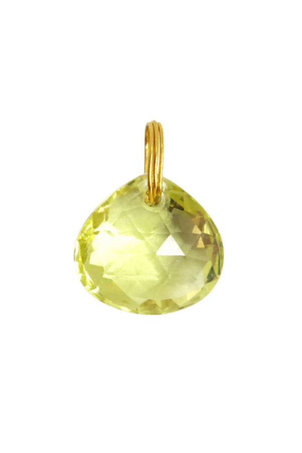 Briolette Pendant - Lemon Quartz