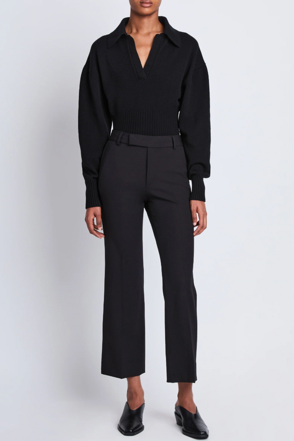 Marlene Pant in Tropical Wool - Black