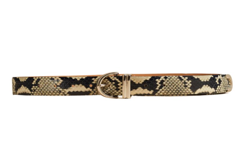 Bambi Belt - Natural/Silver Hardware