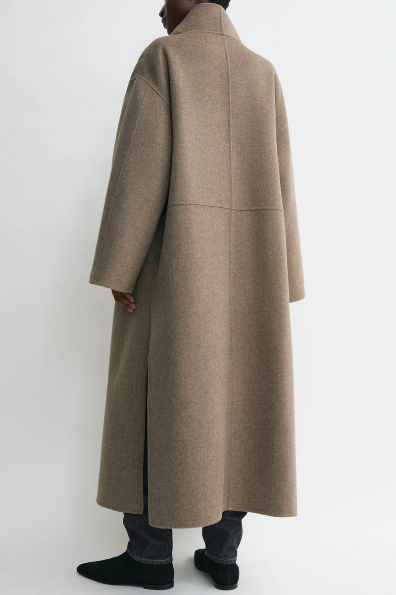 Signature Wool Cashmere Coat - Oak Melange