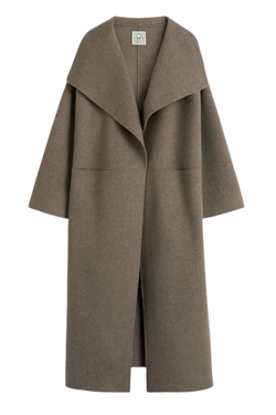 Signature Wool Cashmere Coat - Oak Melange