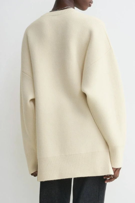 Double Knit Pullover - Snow