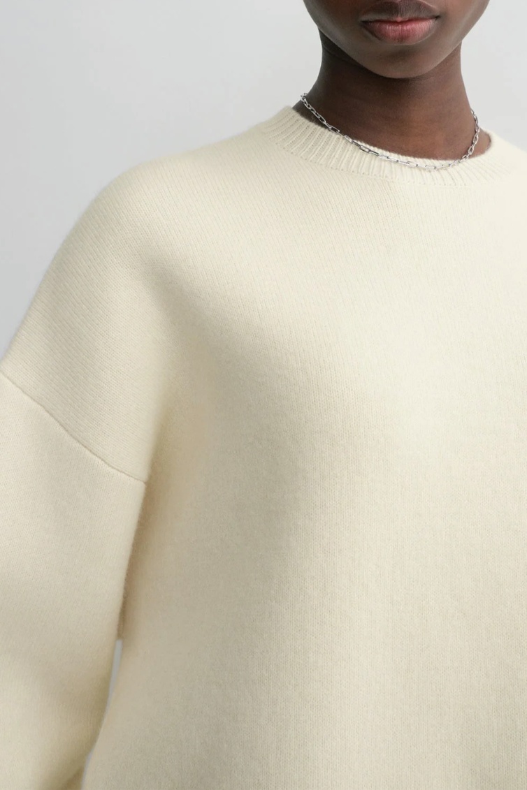 Double Knit Pullover - Snow