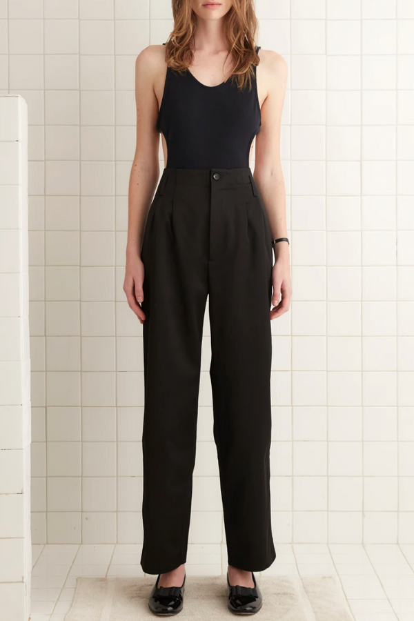 Tuxedo Braid Murray Trousers - Black