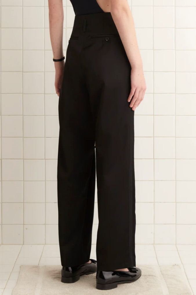 Tuxedo Braid Murray Trousers - Black