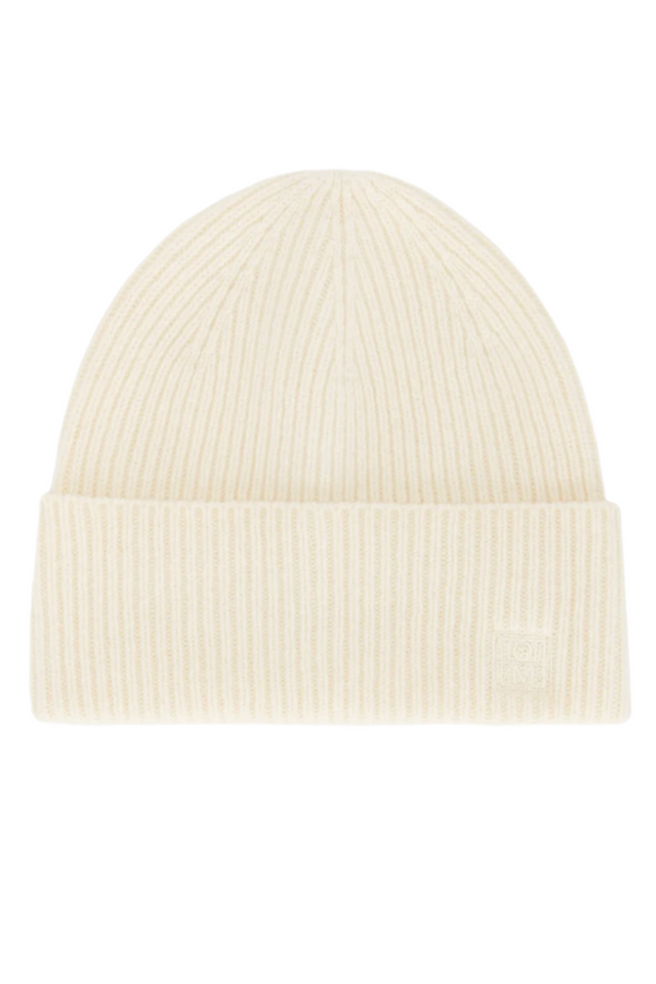 Ribbed Wool Beanie - Snow