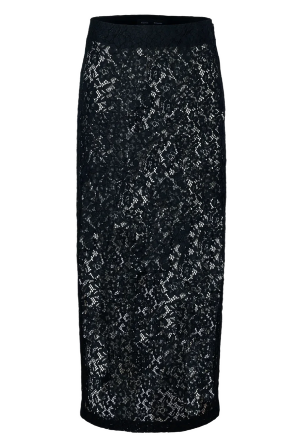 Jasmine Skirt in Stretch Lace - Black