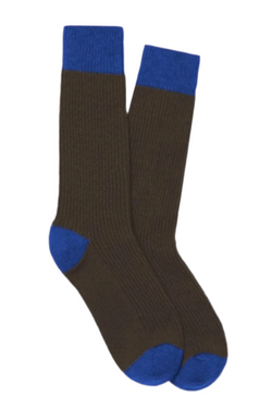 The Soft Socks - Chestnut/Cobalt