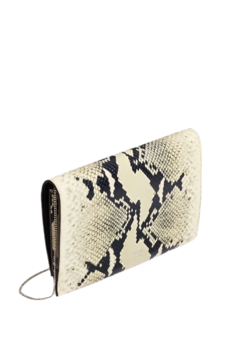 Eve Chain Pochette - Natural Python