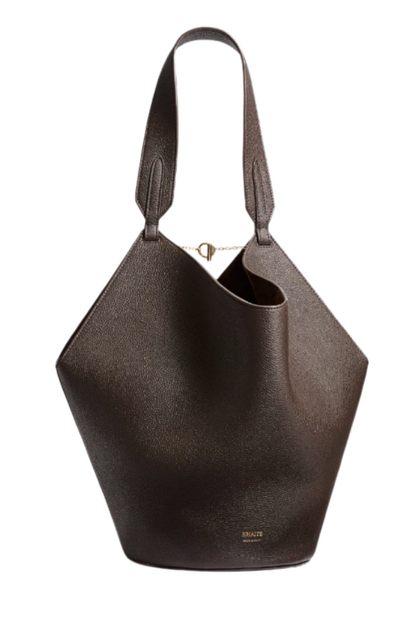 Lotus Small Tote - Dark Brown