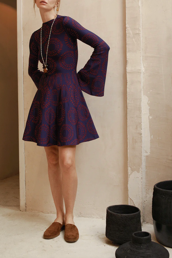 Peace Keeper Dress - Berry/Blue