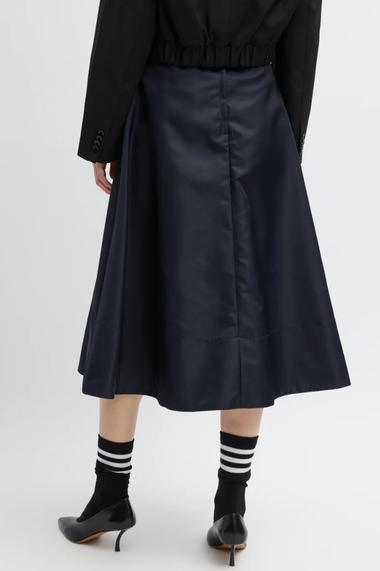 Eco Nylon Circle Skirt - Navy