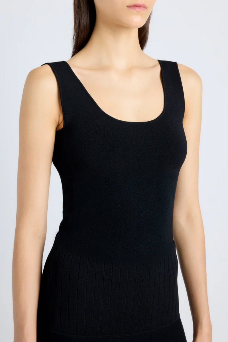 Lucia Dress in Souffle Knit - Black