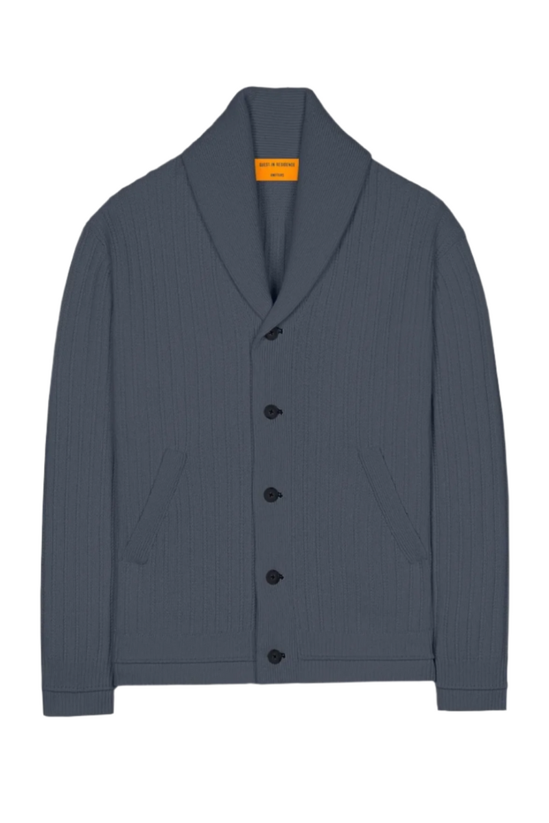 Varsity Cardigan - Charcoal