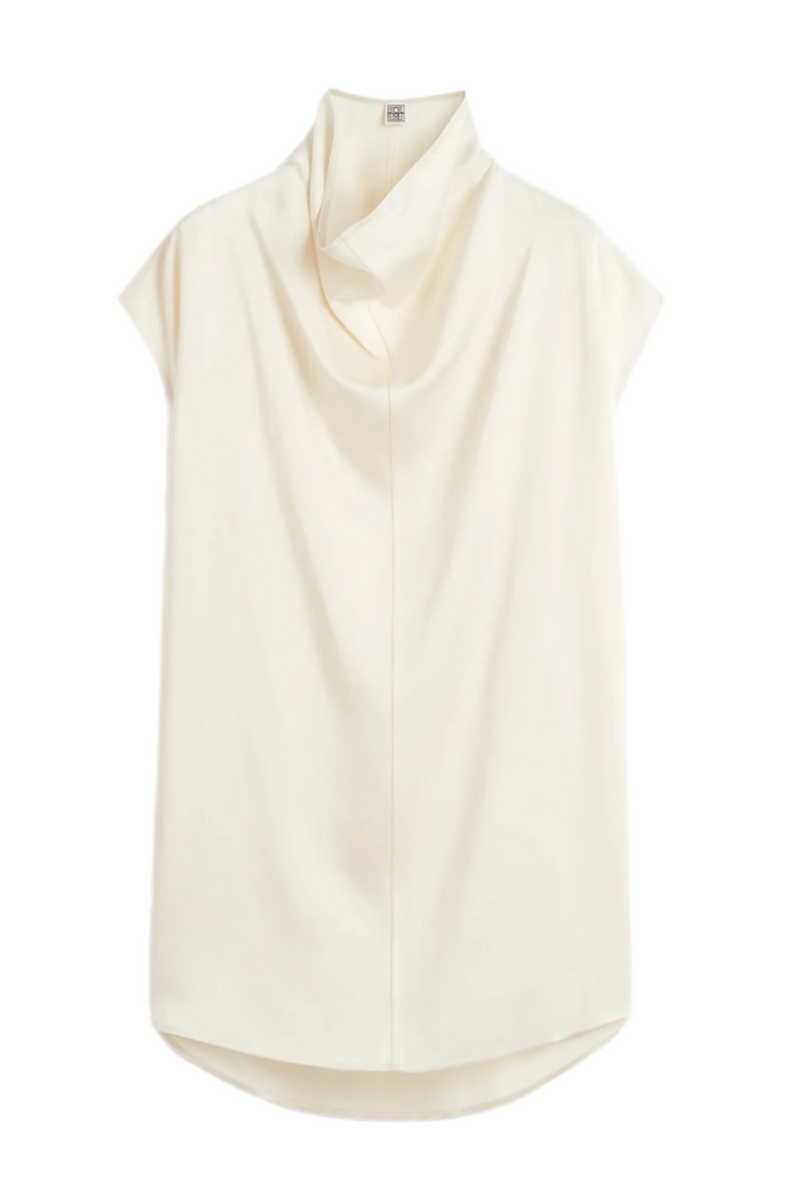 Sleeveless Funnel Neck Top - Macadamia